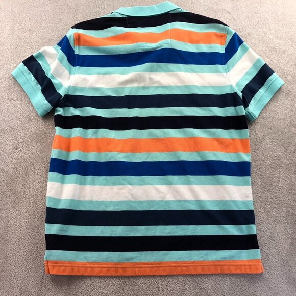 2 Nautica Mens Polo Shirt Large Short Sleeve Colorful Striped Casual Classic - Picture 7 of 16